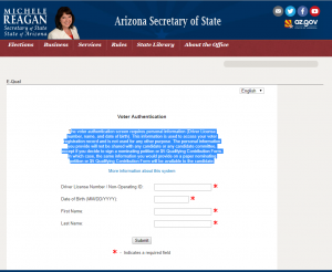 Secretary of State Form